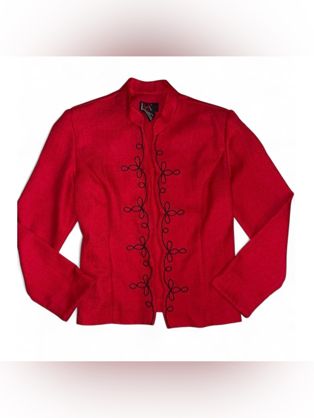 R&K Red Jacket with Black Embroidery
